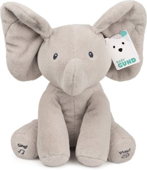 Gund Baby Animated Flappy The Elephant Plush Toy Gift Set