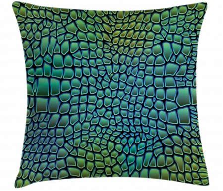 Capsceoll Crocodile Skin Print Pillow Cover